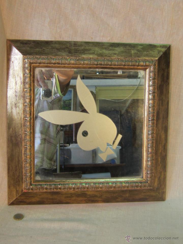 Vintage: ESPEJO EN MADERA DORADA - Foto 1