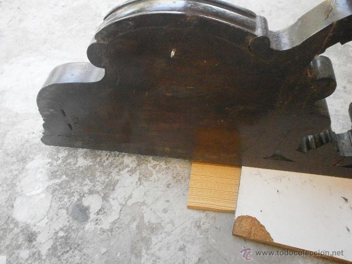 Vintage: CABEZAL DE CAMA DE MADERA PARA REPARAR - Foto 7