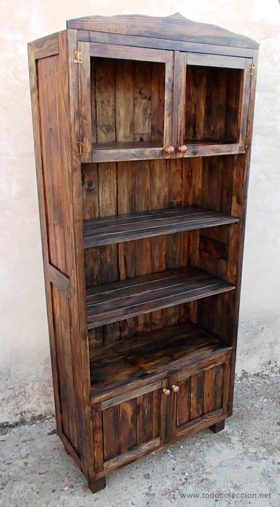 estanteria de madera baño, mueble rustico , mue - Compra venta en  todocoleccion