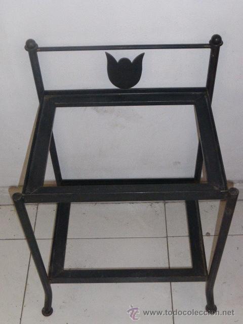 Vintage: MESITA DE FORJA EN COLOR NEGRO - Foto 3