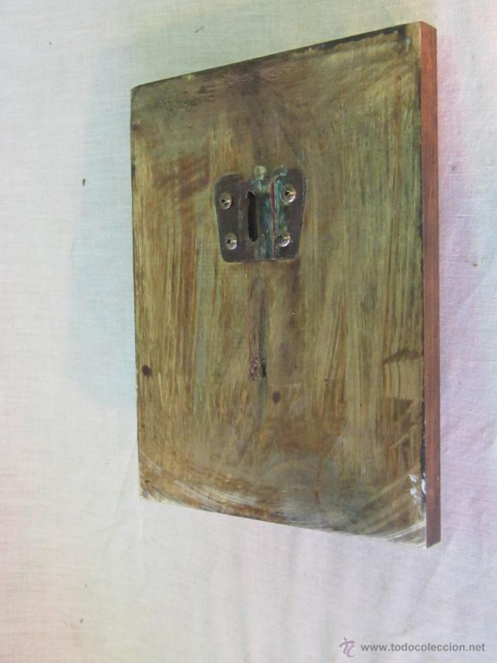 Vintage: PERCHA DE PARED CON HERRADURA EN HIERRO Y MADERA - Foto 3