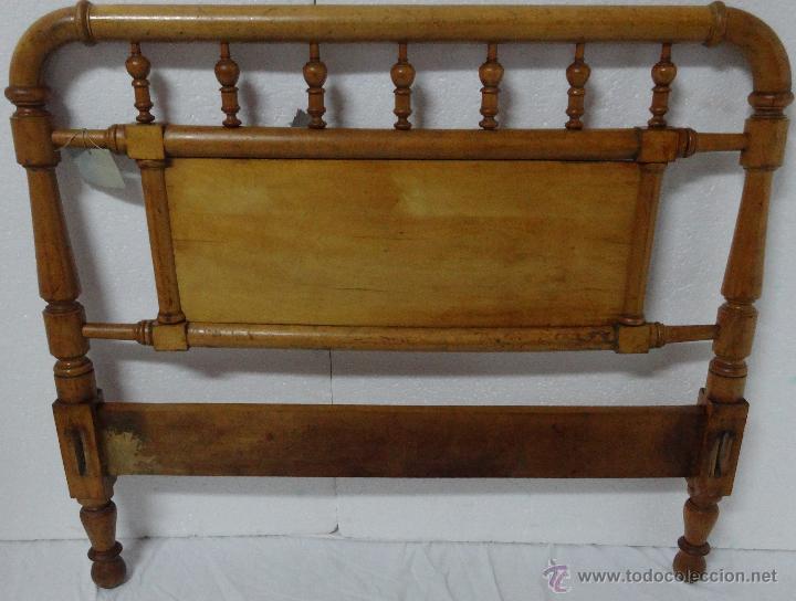 Vintage: CABECERO EN MADERA DE CEREZO, 6000 -263 - Foto 6