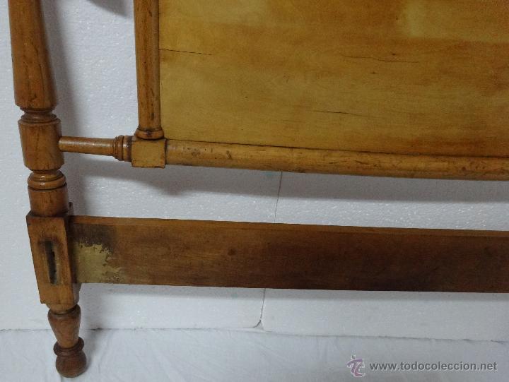 Vintage: CABECERO EN MADERA DE CEREZO, 6000 -263 - Foto 7