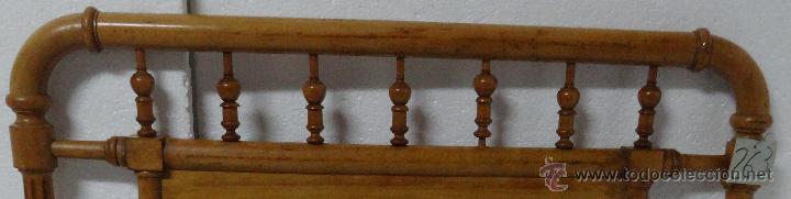 Vintage: CABECERO EN MADERA DE CEREZO, 6000 -263 - Foto 5