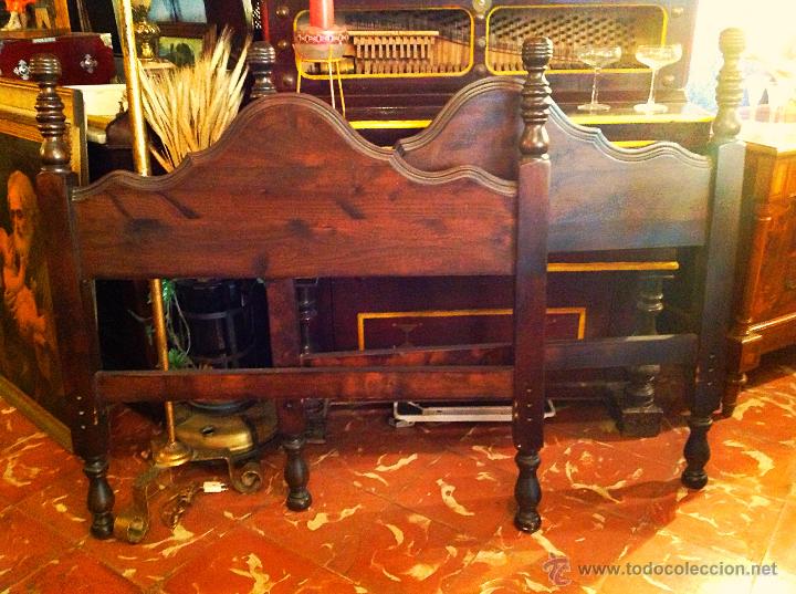 Vintage: Dos Bonitos Cabeceros De Madera - Foto 2
