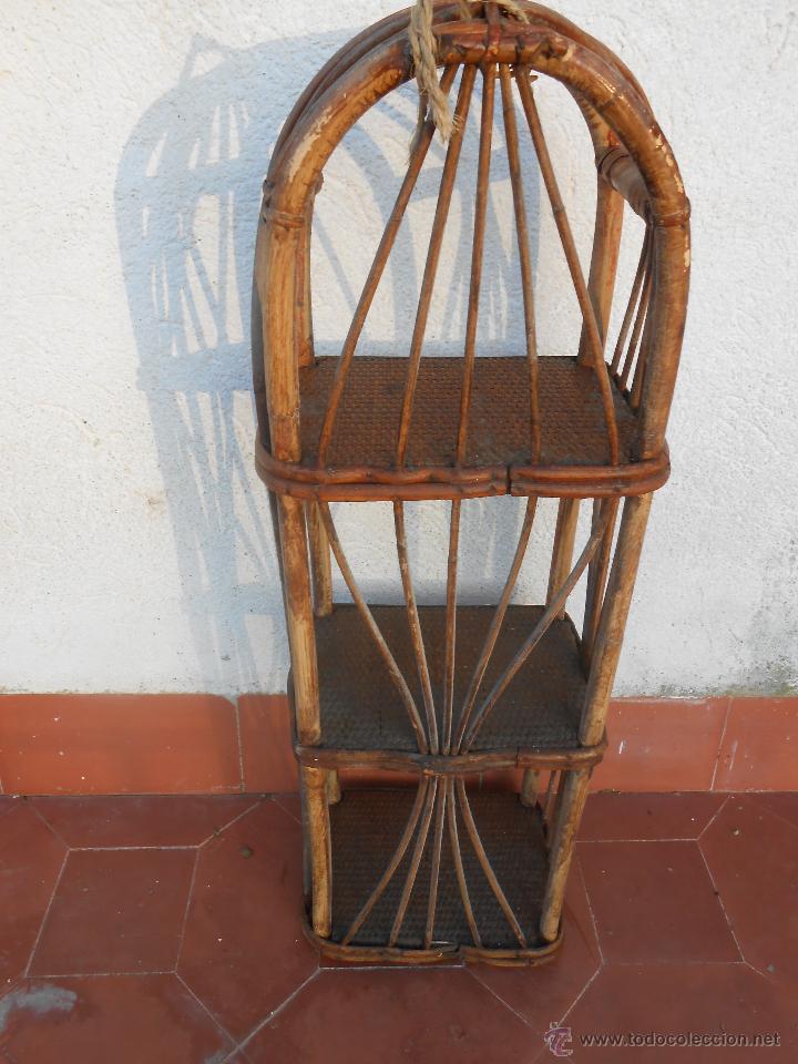 estanteria vintage de bambú - Buy Antique shelves on todocoleccion