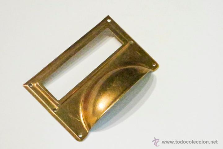 Vintage: Tirador de Caj&oacute;n con Ventanilla Estilo Antiguo - Foto 1