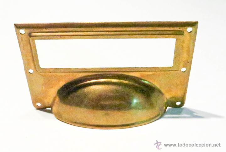 Vintage: Tirador de Caj&oacute;n con Ventanilla Estilo Antiguo - Foto 2