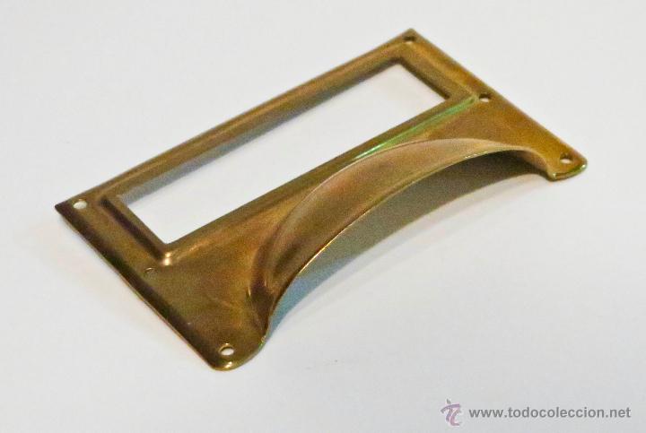 Vintage: Tirador de Caj&oacute;n con Ventanilla Estilo Antiguo - Foto 3