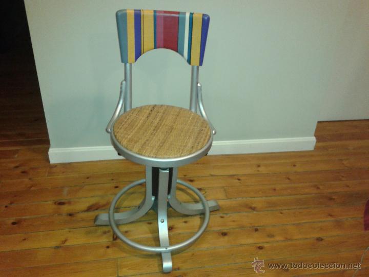 Vintage: Silla giratoria de taller - Foto 1