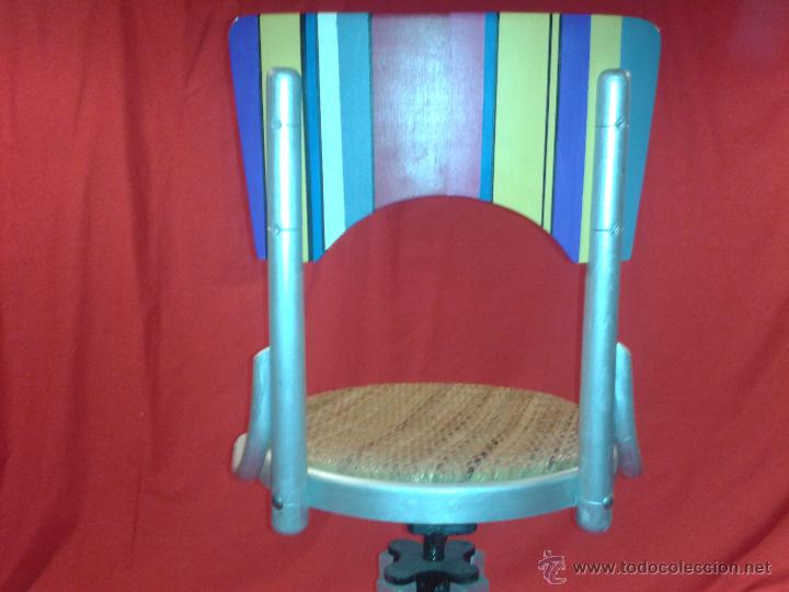 Vintage: Silla giratoria de taller - Foto 7