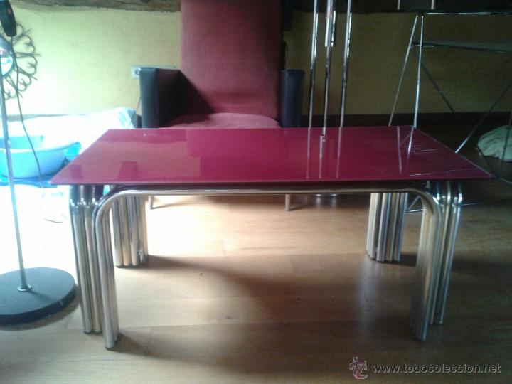 Vintage: mesa de cristal - Foto 3