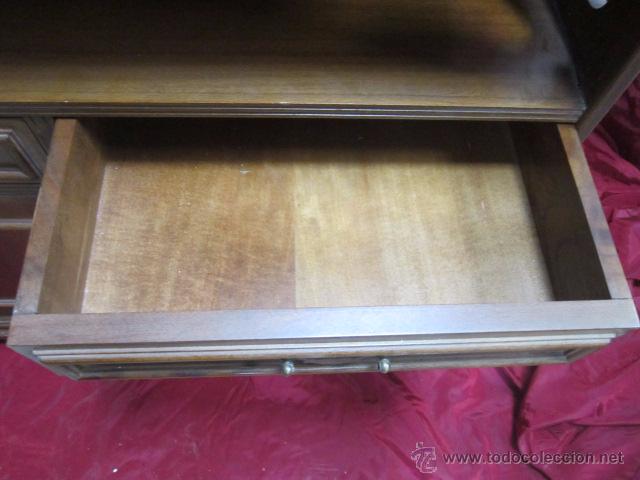 Vintage: Mesa de TV de madera en color roble. - Foto 5