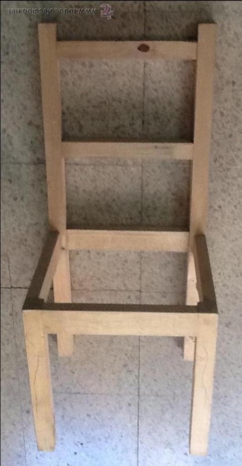 Vintage: Sillas / madera de chopo / - Foto 1