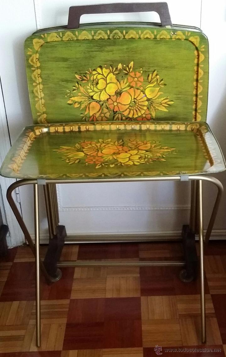 Vintage: BANDEJAS MESA AUXILIAR PLEGABLE - Foto 1