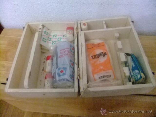 Vintage: MALETIN BOTIQUIN DE MADERA - Foto 3