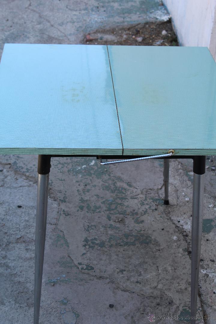 silla de cocina de formica verde, años 70 - Compra venta en todocoleccion