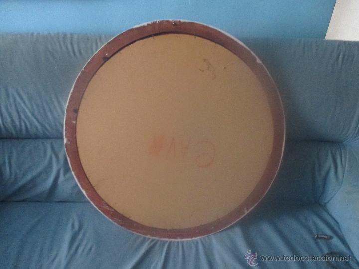 Vintage: ESPEJO REDONDO BLANCO DE MADERA - Foto 5