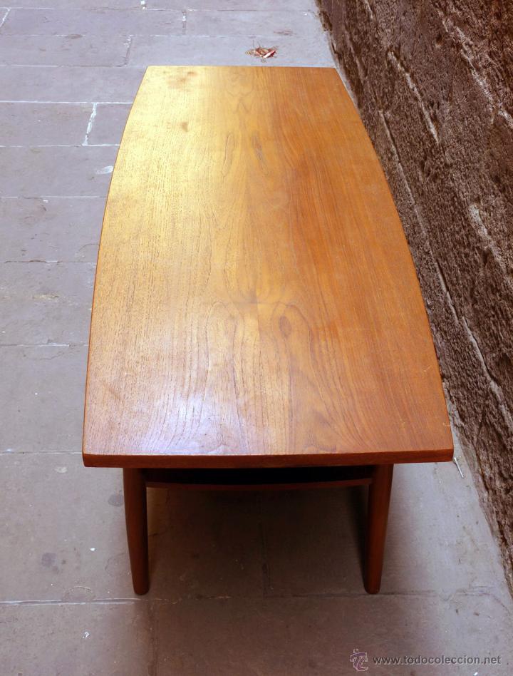 Vintage: Mesa de centro danesa, a&ntilde;os 60 - Foto 6