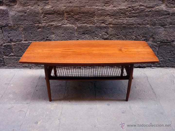 Vintage: Mesa de centro danesa, a&ntilde;os 60 - Foto 4