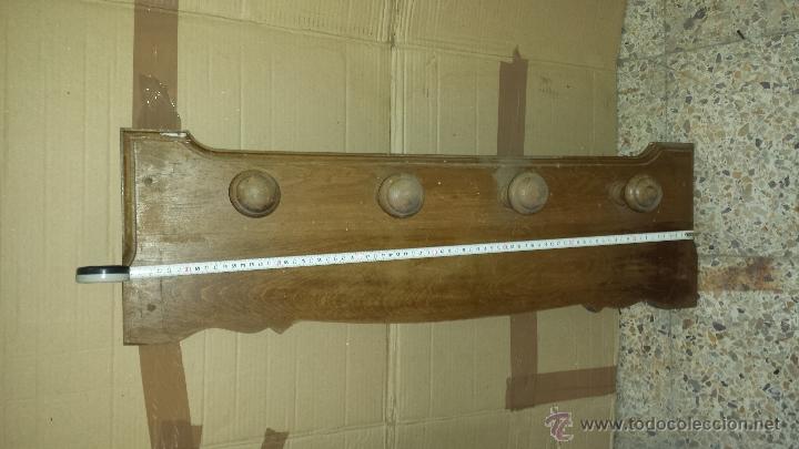 Vintage: PERCHERO MADERA PARED - Foto 1
