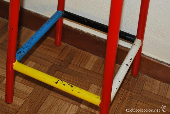Vintage: TABURETE DE HIERRO Y MADERA - A&Ntilde;OS 50 - Foto 6