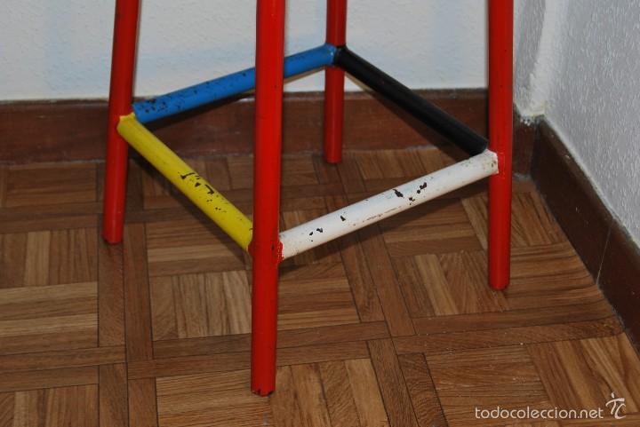 Vintage: TABURETE DE HIERRO Y MADERA - A&Ntilde;OS 50 - Foto 9