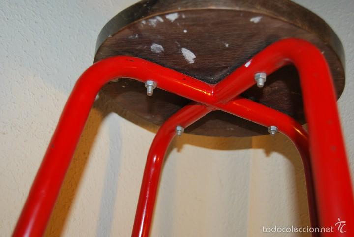 Vintage: TABURETE DE HIERRO Y MADERA - A&Ntilde;OS 50 - Foto 10