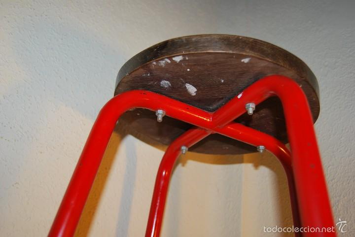 Vintage: TABURETE DE HIERRO Y MADERA - A&Ntilde;OS 50 - Foto 11