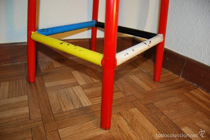 Vintage: TABURETE DE HIERRO Y MADERA - A&Ntilde;OS 50 - Foto 12