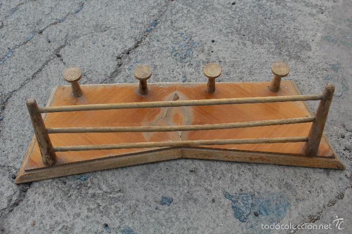 Vintage: perchero de parded en madera - Foto 2