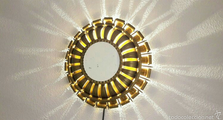 Vintage: Espejo sol con luz vintage - Foto 1