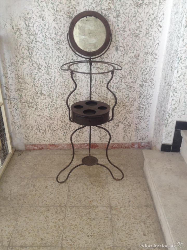 Vintage: LAVABO ESTRUCTURA DE HIERRO CON CAJ&Oacute;N - Foto 1