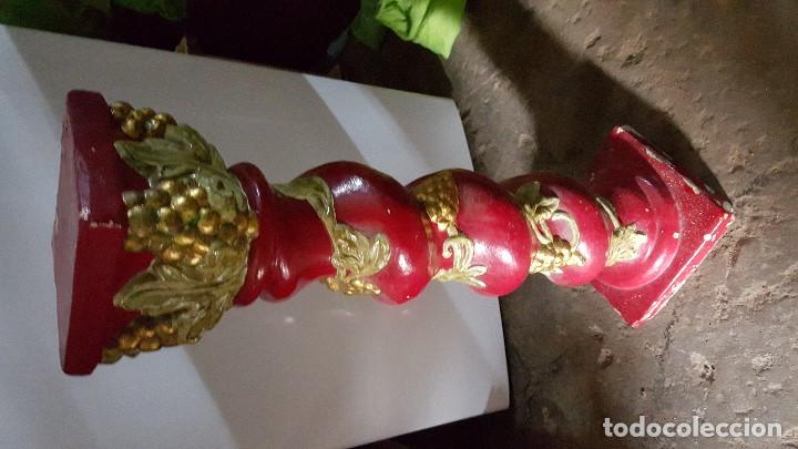 Vintage: COLUMNA ROJA CON RELIEVE - Foto 5