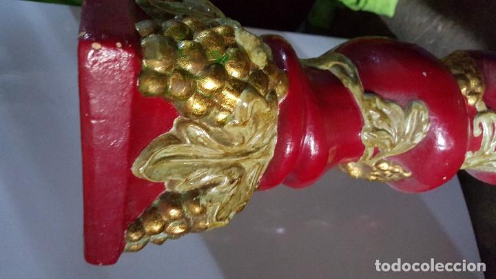 Vintage: COLUMNA ROJA CON RELIEVE - Foto 6
