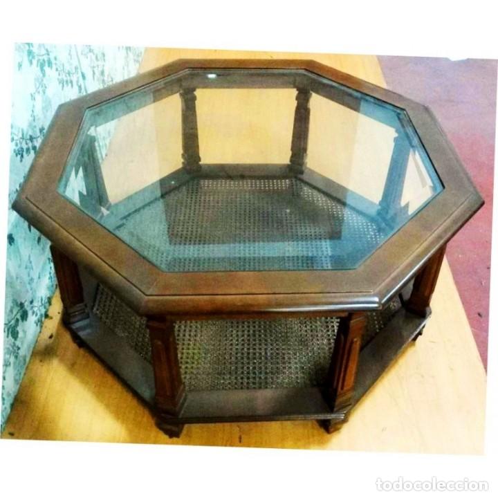 Vintage: MESA CENTRO EXAGONAL MEDIDAS 90 X 90 - Foto 1
