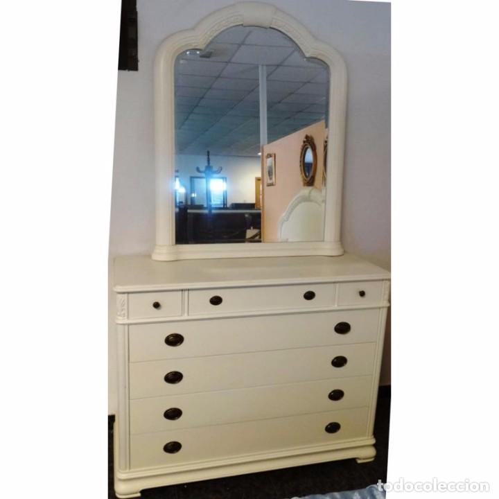 Vintage: DORMITORIO COMPLETO LACADO 135 - Foto 2