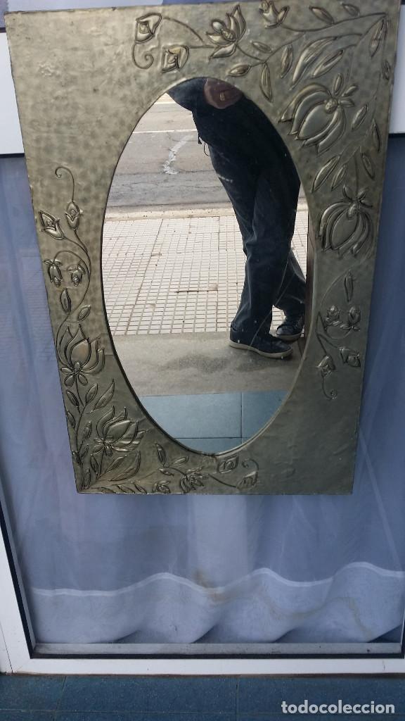 Vintage: espejo recubierto de esta&ntilde;o - Foto 2