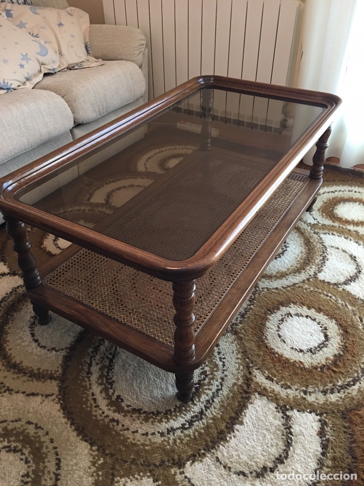 Vintage: MESA DE CENTRO VALENTI DE MADERA - Foto 2