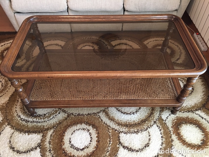 Vintage: MESA DE CENTRO VALENTI DE MADERA - Foto 3
