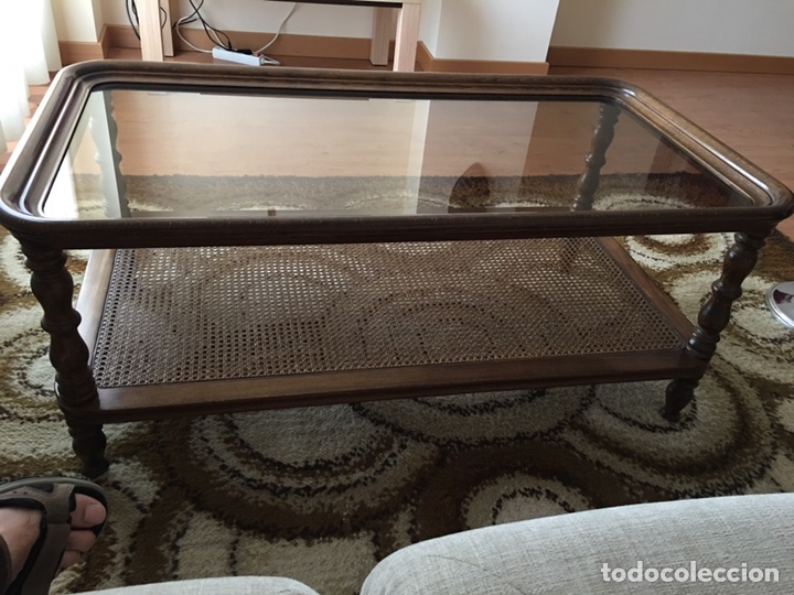Vintage: MESA DE CENTRO VALENTI DE MADERA - Foto 4