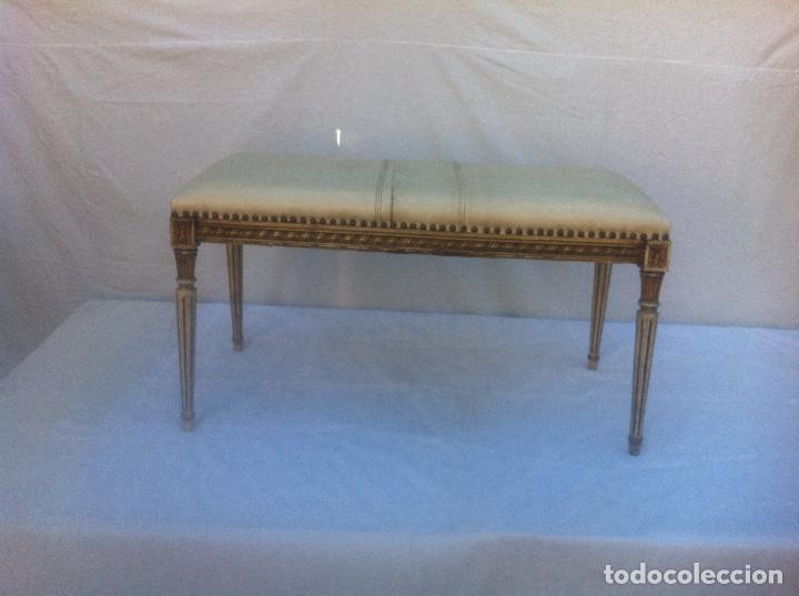Vintage: banqueta policromada - Foto 1