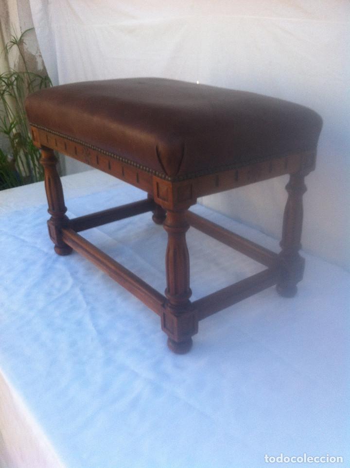 Vintage: banqueta en nogal - Foto 4