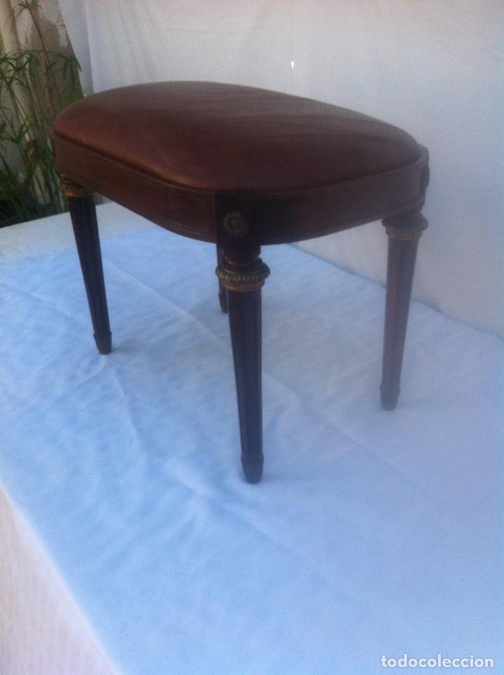 Vintage: banqueta de caoba - Foto 2