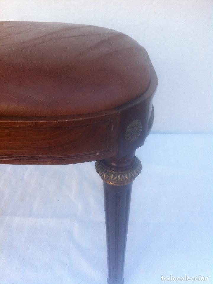 Vintage: banqueta de caoba - Foto 3