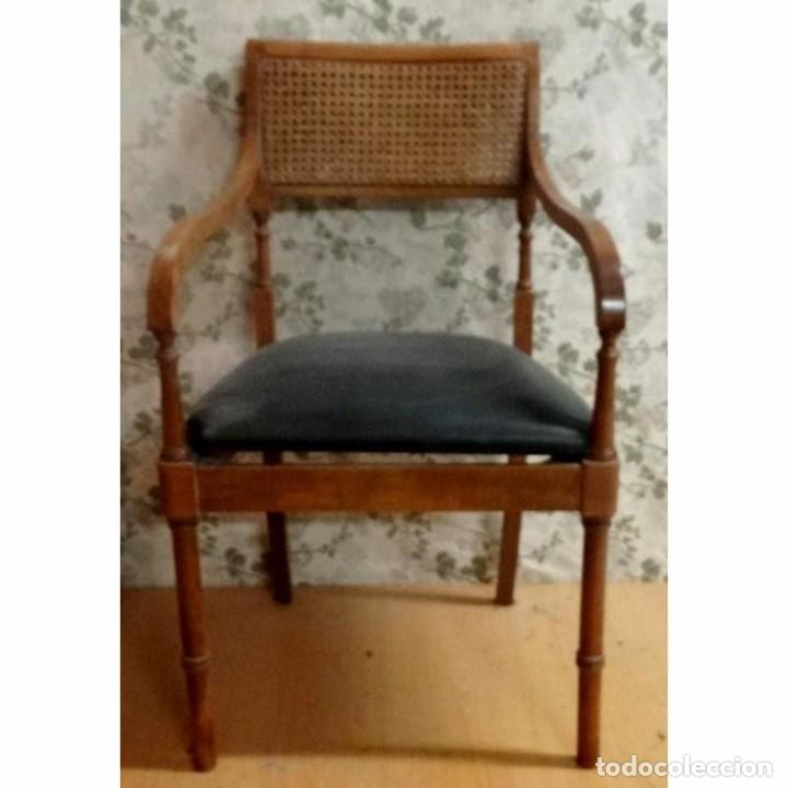 Vintage: BUTACA SILLON SHERATON NOGAL - Foto 1