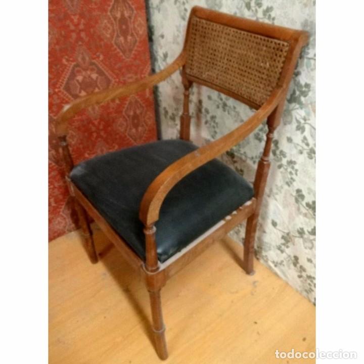 Vintage: BUTACA SILLON SHERATON NOGAL - Foto 2