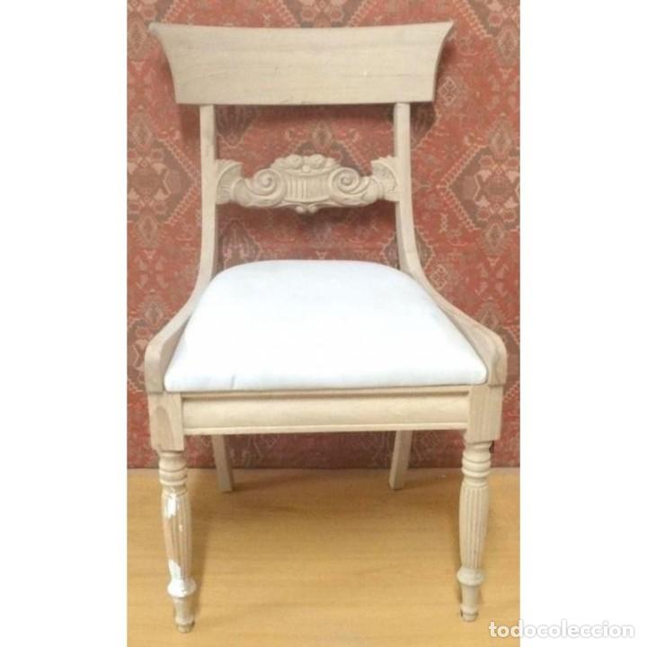 Vintage: SILLA TRABA TALLA FRUTAS CRUDO - Foto 1