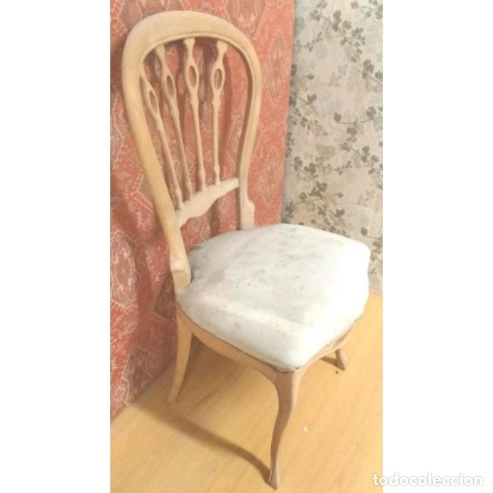 Vintage: SILLA MODELO PALITOS CRUDO - Foto 2