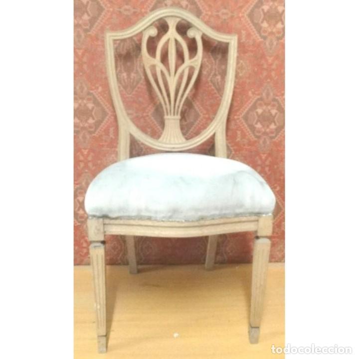 Vintage: SILLA ESCUDO CRUDO - Foto 1